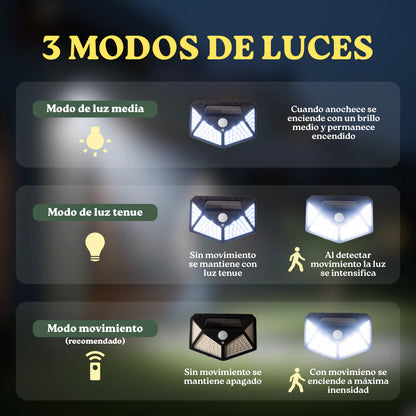 Reflector Solar con Sensor de Movimiento