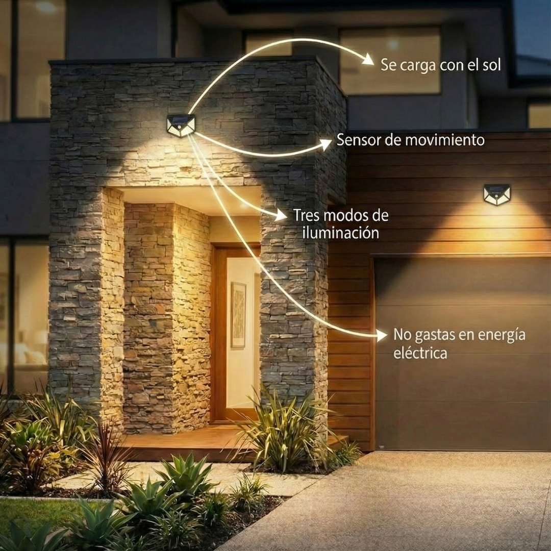 Reflector Solar con Sensor de Movimiento